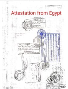 Egypt Certificate Attestation in UAE